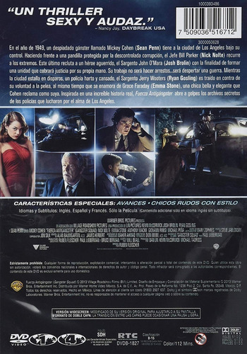 Fuerza Antigangster Pelicula Dvd