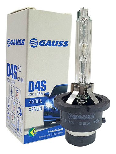 Lampada Original Xenon Gauss D4s 4300k 42v 35w Gl148 D4s