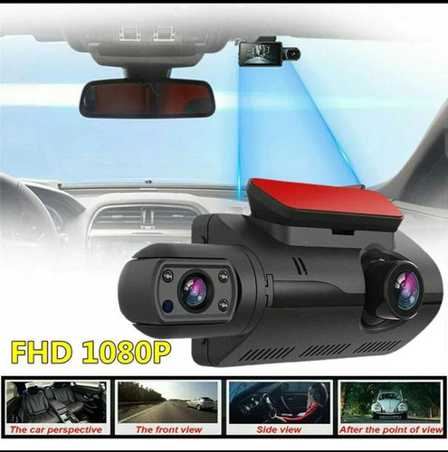 Cámara Para Vehículos Doble Lente De Grabación Hd1080 V/noct (Usado)