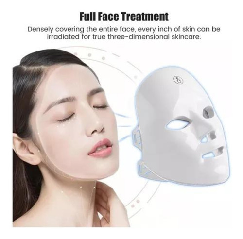Mascara Led Facial Terapia Elimina Acné/arrugas Practica