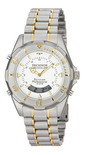 Relógio Technos Masculino Skydiver T20557/9b Misto / Bicolor