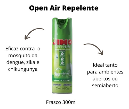 Open Air Kit 5 Repelente Contra Dengue Zica Mosquitos Mosca