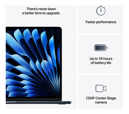 Apple Macbook Air 13 2025 M4 512gb+16gb Cpu+gpu 10 Núcleos Azul (Usado)