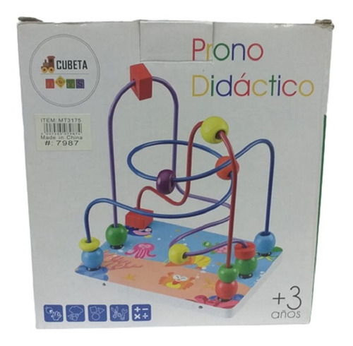 Imagen 3 de 5 de Prono Montessori Laberinto De Madera Océano Cubeta Toys