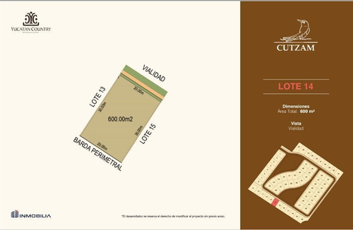 Imagen 14 de 19 de Lotes Residenciales En Cutzam, Yucatan Country Club