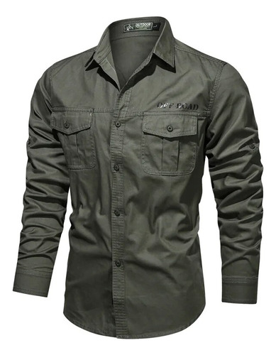 Camisas De Algodón Combat Army Para Hombre, Talla Grande, 4x