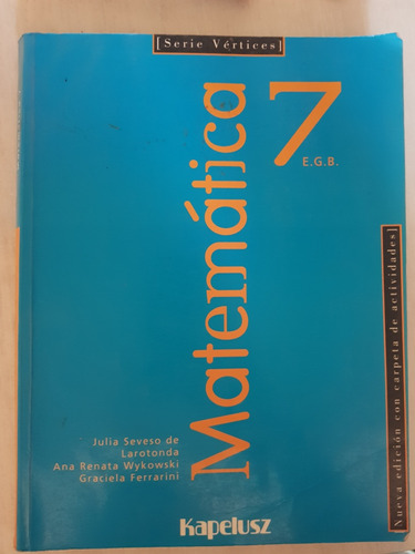 Libro Matemática 7mo