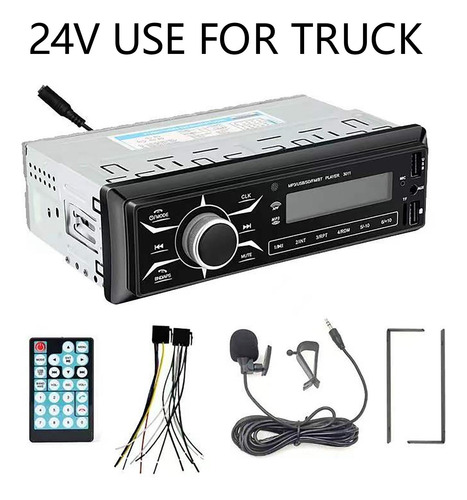Reproductor De Mp3 Para Coche 24v Micrófono 24v Micrófono