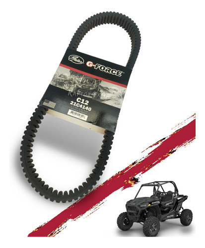 Banda Rzr 1000 21c4140 Gate Carbon Reforzada Polaris 3211180