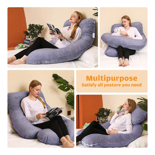 Almohadas De Embarazo En Forma De U Con Funda Extraíble