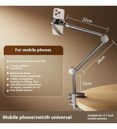 // Suporte De Cama Para Celular 360° Gooseneck