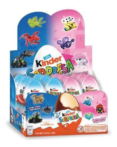 Huevo Kinder X 12 Unidades X 20 Grms Envío Gratis!