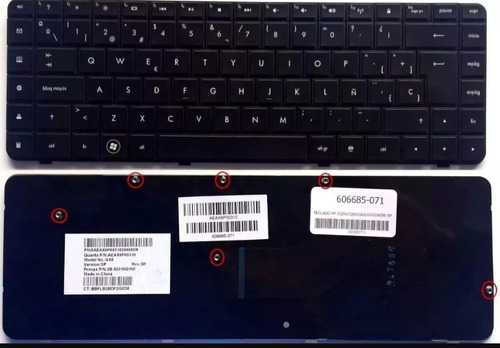 Teclado Laptop  Hp G62 Negro 