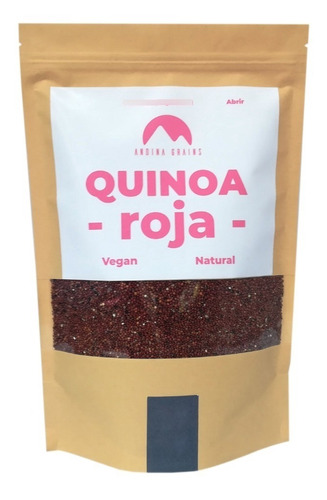 Quinoa Roja 100% Natural 500 G Andina Grains