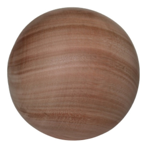 Esfera Pelota Bocha Madera Grande 12 Cm Diam Artesania Decor