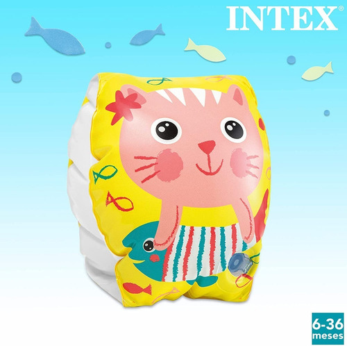 Flotadores Inflables Para Brazo Gatos Intex Bebes Full