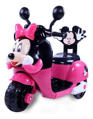 Moto Recargable Electrica Montable Minnie Mouse