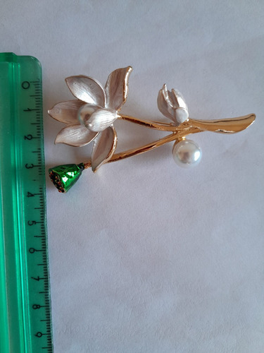 Prendedor Broche Aesthetic Cerezas. Charms Para Ropa. Blanco Flor