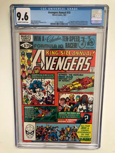 Avengers Annual 10 Cgc 9.6 Chris Claremont 1st Rogue