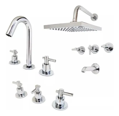Juego Ba o Completo Cuarzo Deposito Bidet Inodoro Griferias