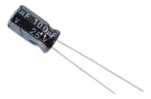 Capacitor Electrolítico De Aluminio 100uf 25v 6x12 Mm X 20un