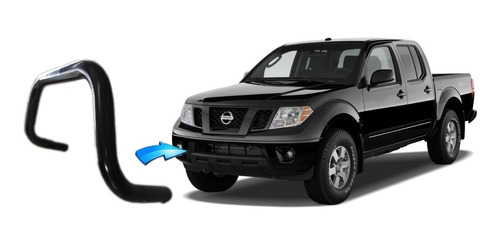 Parachoque De Impulsão Preto Nissan Frontier Cd 2008 2016