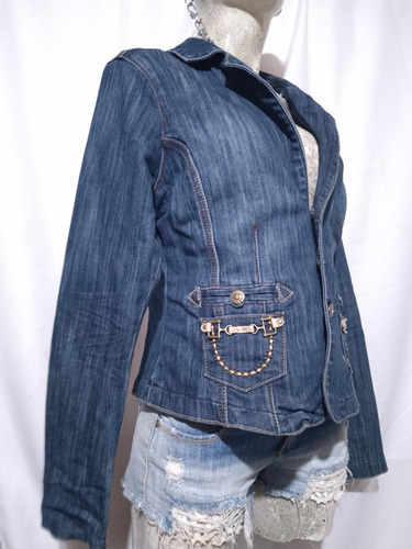 Sexy Chamarra Mezclilla Blazer Clash Saco (Usado)