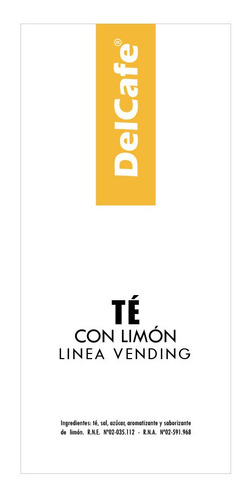 Imagen 1 de 3 de Te Con Limon Dc Instantaneo Soluble Cafe Insumos Vending