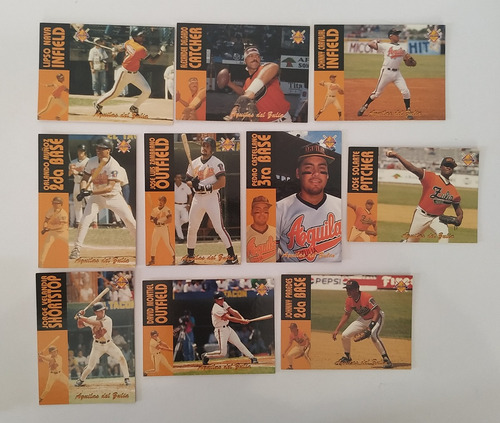 Barajitas De Coleccion Beisbol Line-up Lvbp 96-97 Lote 1