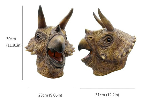 Máscara De Látex Con Cabeza De Animal T-rex, Máscara De Dino