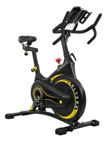 Bicicleta fija Altera ALTBM-06 para spinning color negro y amarillo