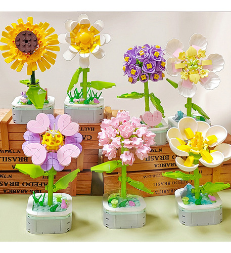 Set De Construcción 105 Piezas Tienda De Té De Leche Rosa