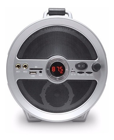 Parlante Portátil Bluetooth Usb Karaoke Fm Bateria Luz Sd
