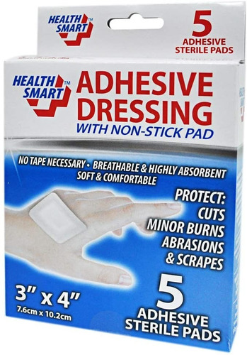 Imagen 2 de 3 de Apósito Adhesivo Estéril 3 X4 Health Smart