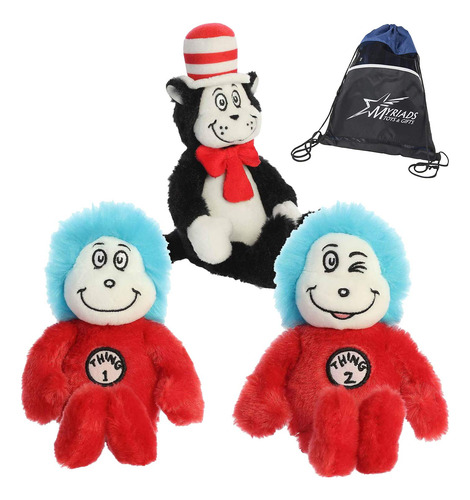 Set De Gorros De Felpa Con Forma De Gato Aurora Dr. Seuss, 2