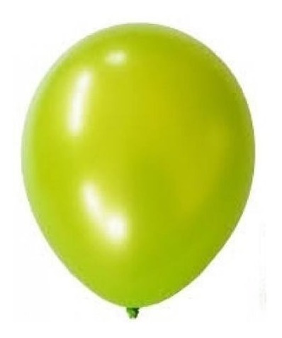 Globos Perlado Color Verde Manzana 12 Pulgadas X 50 U