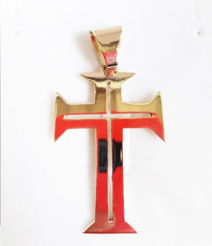 Imagem 6 de 6 de Pingente Cruz Templaria 7 Gramas Ouro 18k 750