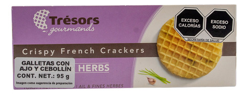 Tresors Galletas Crackers Hierbas Finas Y Ajo 95 Gr