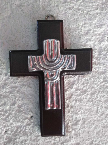 Lote 30 Cruces Recuerdo Madera Con Cruz Pewter