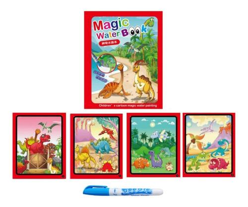 Libro Magico Colorea Con Agua Reutilizable Juguete Niños