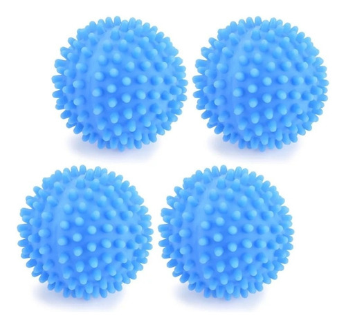 Bolas Lavarropas X4 Mejora Secado Y Lavado De Ropa Clicshop Color Azul