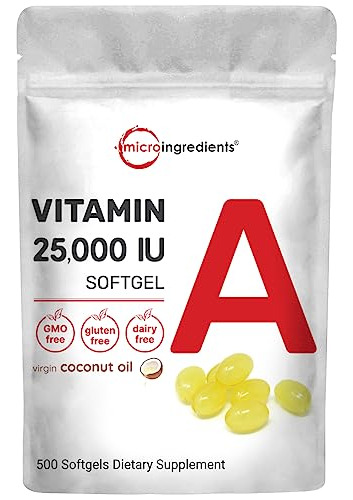 Micro Ingredientes Máxima Fuerza Vitamina A 25000 Iu F12vd