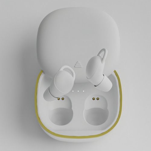 Audífonos Bluetooth True Wireless Invisibles Color Blanco Luz As Described