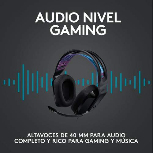 Diadema Gamer Logitech G335 / Color & Confort, Pc, Ps5, Xbox