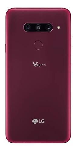 LG V40 ThinQ Dual SIM 128 GB carmine red 6 GB RAM