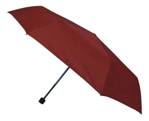 Paraguas Corto Reforzado Manual Anti-viento Negro