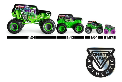Imagen 6 de 7 de Vehículo Monster Jam Wolf's Head Serie 26 1:64 Metal Color Gris