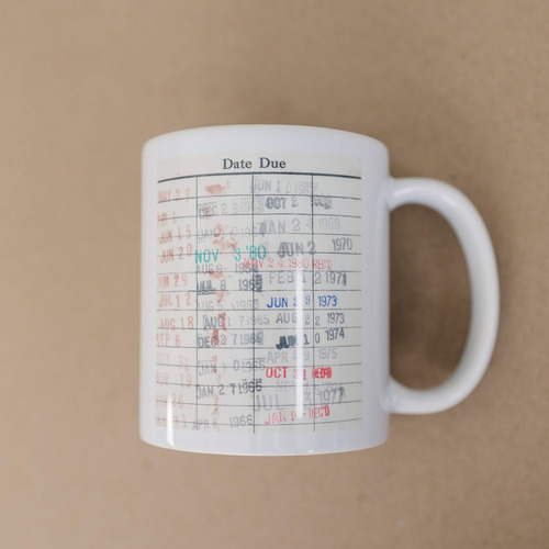 Taza De Café Fecha De Devolución De Libros De Bibliot...
