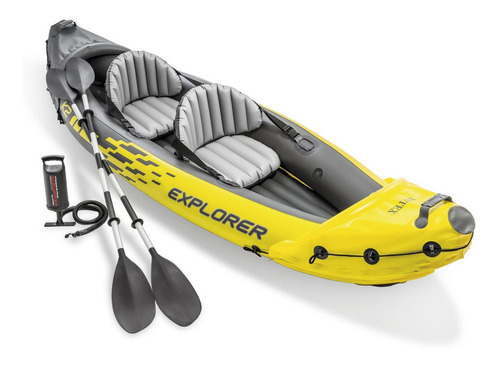Kayak Inflable Intex 2 Personas Explorer K2 312 X 91 X51cm
