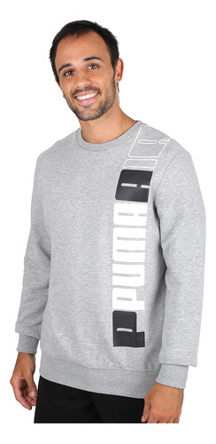 Buzo Puma Ess Logo Lab Hombre En Gris | Dexter